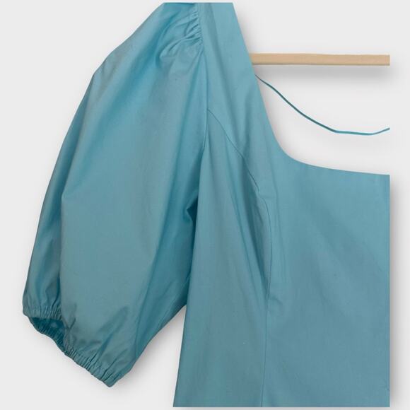 Staud Laelia Puff Sleeve Mini Dress 8 NWT - Picture 5 of 11